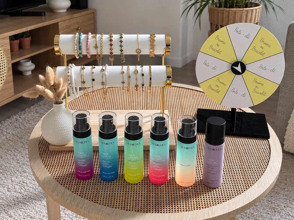 Pochons beauté et attentions cadeaux proposés en complément d’une intervention Nails Perfectionist